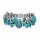 Konplott - Donutissima - blue, antique silver, bracelet