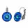 Konplott - Donutissima - blue, antique silver, earring eurowire