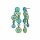 Konplott - Donutissima - blue/green, antique silver, earring stud dangling