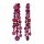 Konplott - Donutissima - dark rose/red, antique silver, earring stud dangling