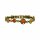 Konplott - Donutissima - Orange, Gelb, Antikmessing, Armband