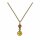 Konplott - Donutissima - orange/yellow, antique brass, necklace pendant