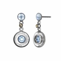 Konplott - Donutissima - grey, antique silver, earring...