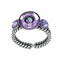 Konplott - Donutissima - lila, antique silver, ring