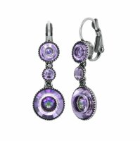 Konplott - Donutissima - lila, antique silver, earring...