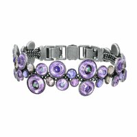 Konplott - Donutissima - lila, antique silver, bracelet