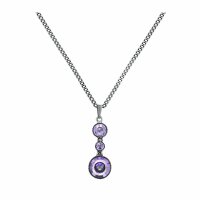 Konplott - Donutissima - lila, antique silver, necklace...
