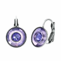 Konplott - Donutissima - lila, antique silver, earring...