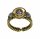 Konplott - Donutissima - Braun/Grau, Antikmessing, Ring