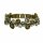 Konplott - Donutissima - brown/grey, antique brass, bracelet