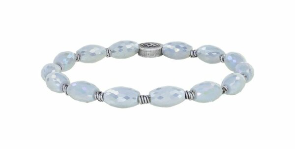 Konplott - Petit Glamour dAfrique - grey, antique silver, bracelet elastic