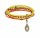 Konplott - Petit Glamour dAfrique - yellow/orange, antique brass, bracelet elastic