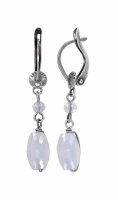 Konplott - Daily Desire - white, antique silver, earring...