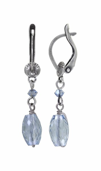 Konplott - Daily Desire - light blue, antique silver, earring dangling