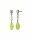 Konplott - Daily Desire - yellow, antique silver, earring stud dangling