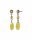 Konplott - Daily Desire - yellow, antique silver, earring stud dangling
