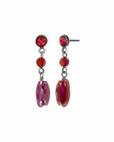 Konplott - Daily Desire - red, antique silver, earring...