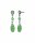 Konplott - Daily Desire - green, antique silver, earring stud dangling