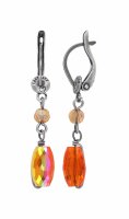 Konplott - Daily Desire - orange, antique silver, earring...