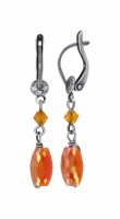 Konplott - Daily Desire - orange, antique silver, earring...