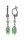 Konplott - Daily Desire - green, antique silver, earring dangling