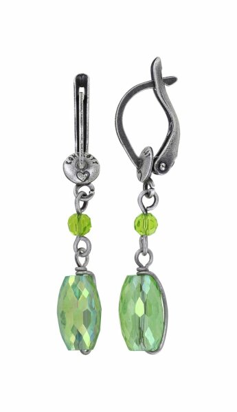 Konplott - Daily Desire - green, antique silver, earring dangling