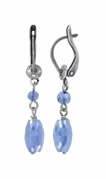Konplott - Daily Desire - blue, antique silver, earring dangling