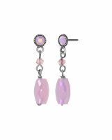 Konplott - Daily Desire - pink, antique silver, earring...