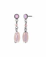 Konplott - Daily Desire - pink, antique silver, earring...