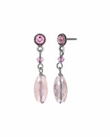 Konplott - Daily Desire - pink, antique silver, earring...