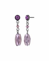 Konplott - Daily Desire - lila, antique silver, earring...