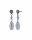 Konplott - Daily Desire - light blue, antique silver, earring stud dangling
