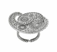 Konplott - Paisley Silver - silver, antique silver, ring