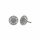 Konplott - Paisley Silver - silver, antique silver, earring stud