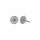 Konplott - Paisley Silver - silver, antique silver, earring stud