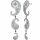 Konplott - Paisley Silver - silver, antique silver, earring stud dangling