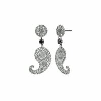 Konplott - Paisley Silver - Silber, Antiksilber, Ohrringe...