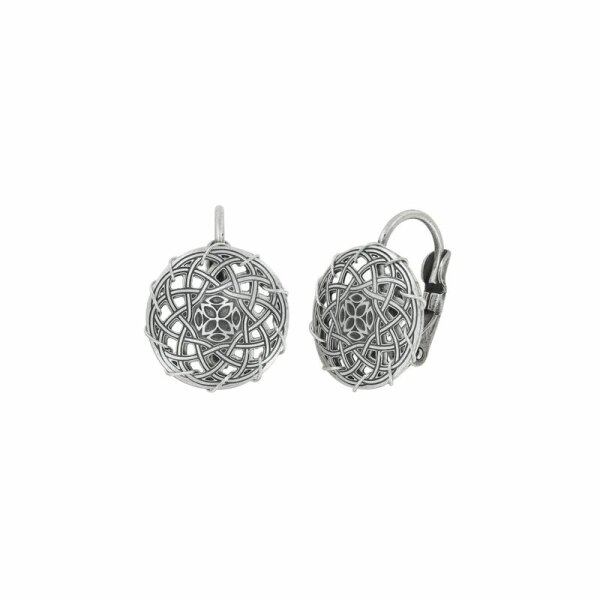 Konplott - Paisley Silver - silver, antique silver, earring eurowire