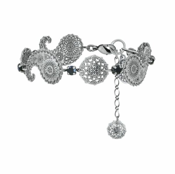 Konplott - Paisley Silver - silver, antique silver, bracelet