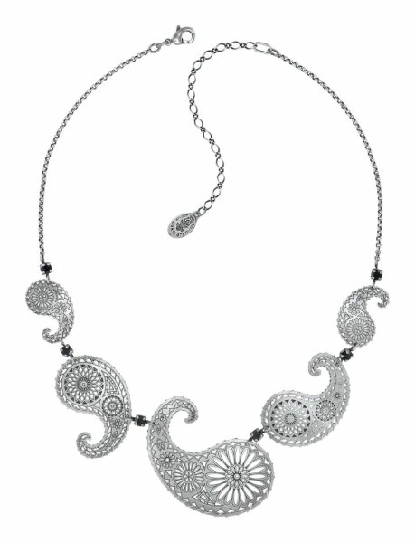 Konplott - Paisley Silver - silver, antique silver, necklace