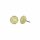 Konplott - Paisley Brass - brass, shiny brass, earring stud