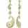 Konplott - Paisley Brass - brass, shiny brass, earring stud dangling