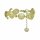 Konplott - Paisley Brass - brass, shiny brass, bracelet