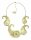Konplott - Paisley Brass - brass, shiny brass, necklace