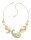 Konplott - Paisley Brass - brass, shiny brass, necklace