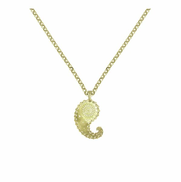 Konplott - Paisley Brass - brass, shiny brass, necklace pendant