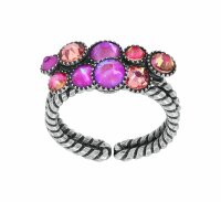 Konplott - Water Cascade - pink, antique silver, earring...