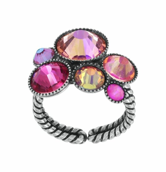 Konplott - Water Cascade - orange, antique brass, ring