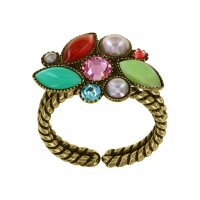 Konplott - Margarita - multi, antique brass, ring