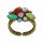 Konplott - Margarita - multi, antique brass, ring